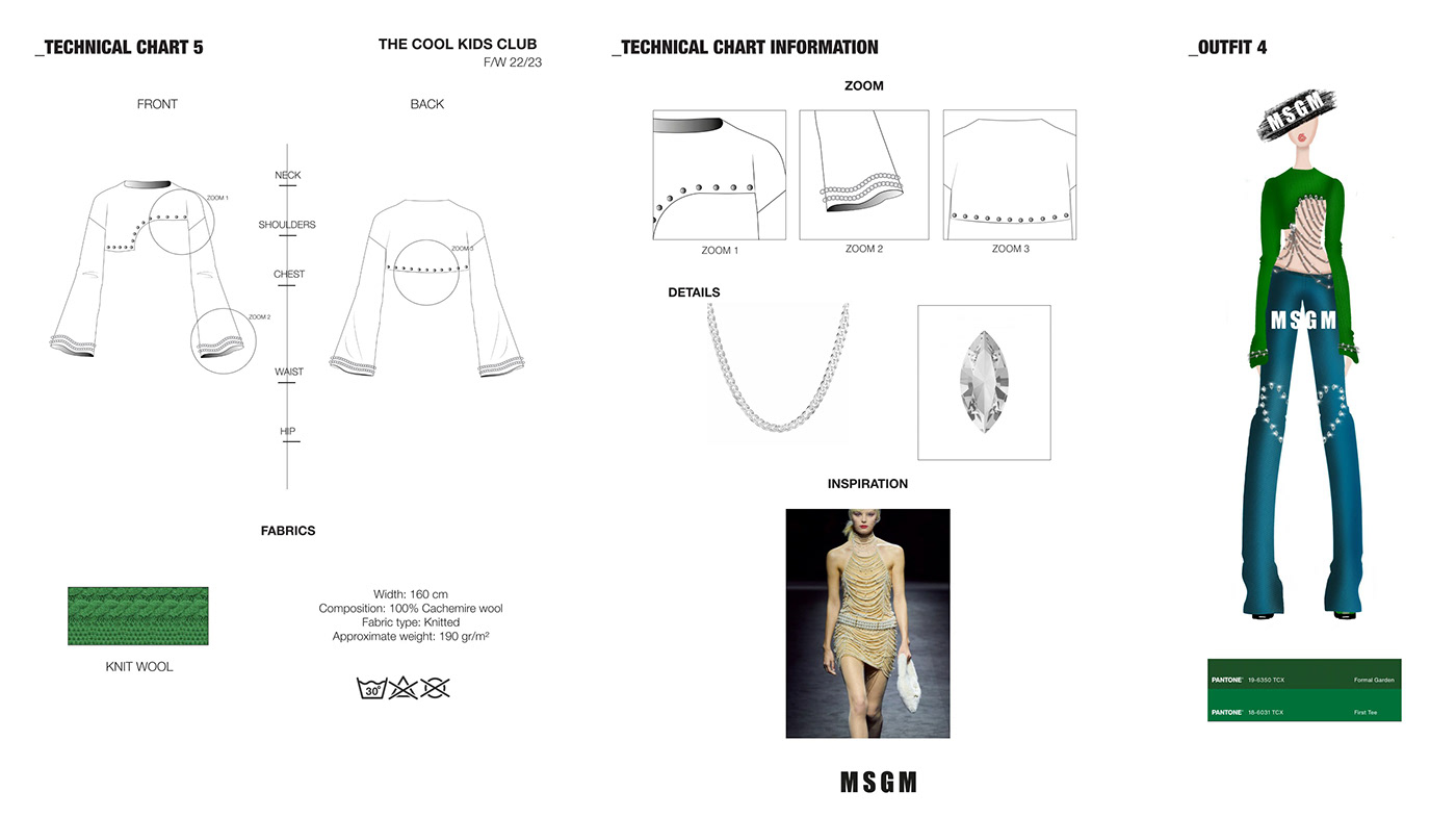 Digital Art  fashion design ILLUSTRATION  MSGM Procreate