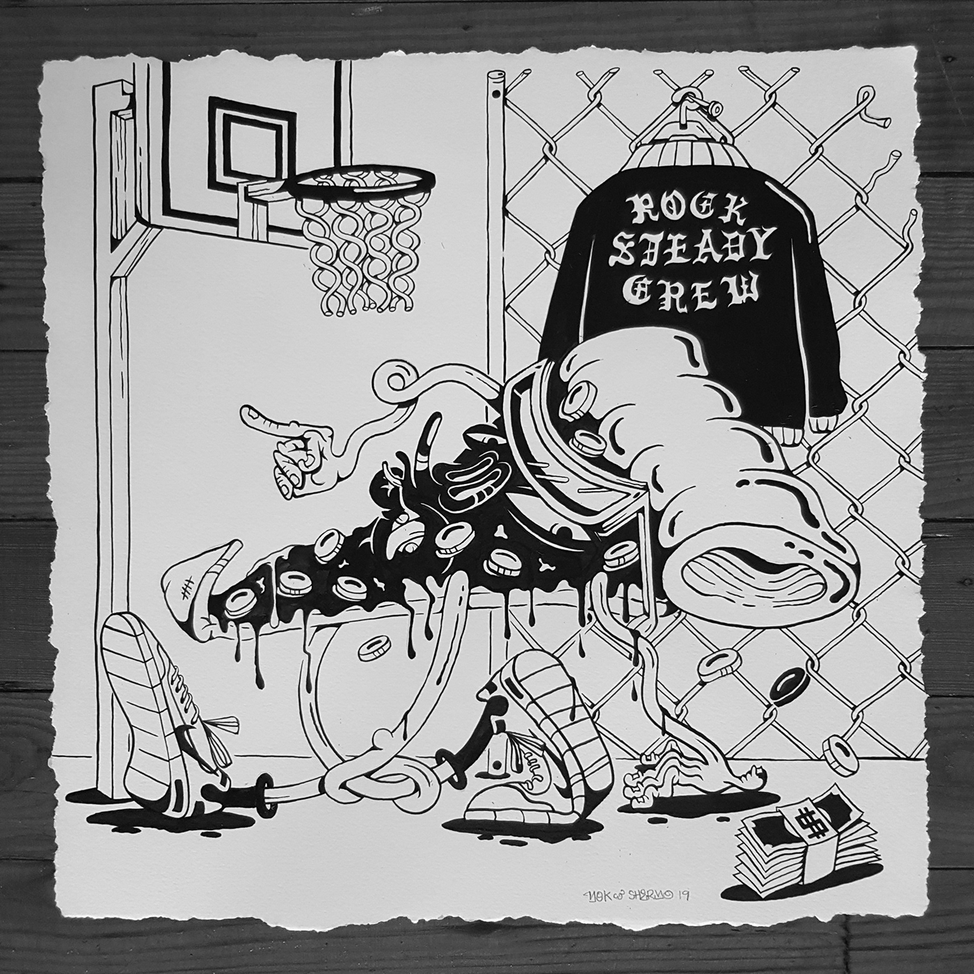basketball breakdancing Harlem Keith Harring Nike rock steady crew SHERYO Street Basketball yok yokandsheryo