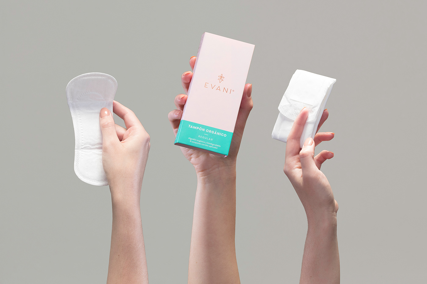 branding  cotton design femenine organic Packaging pads product Sustainable tampons