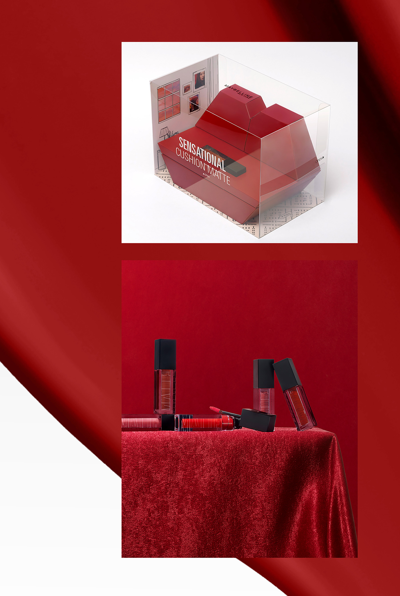cosmetics HEAZ Packaging beautypackage INFLUENCERKIT packagedesign presskit