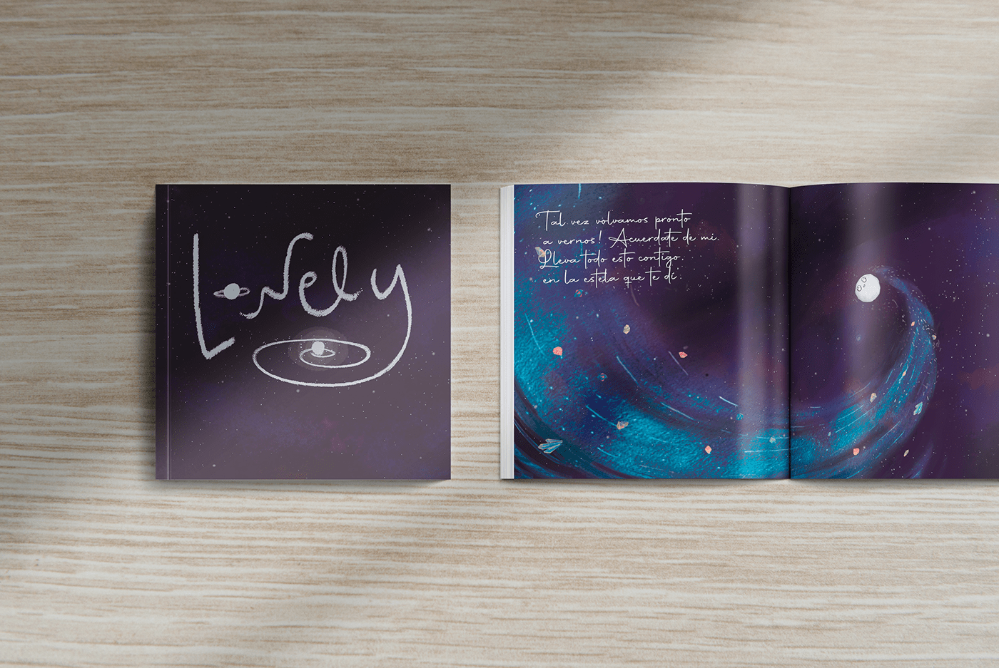 book design Character design  Digital Art  diseño de personajes espacio Galaxia ILLUSTRATION  libro ilustrado libroobjeto universo