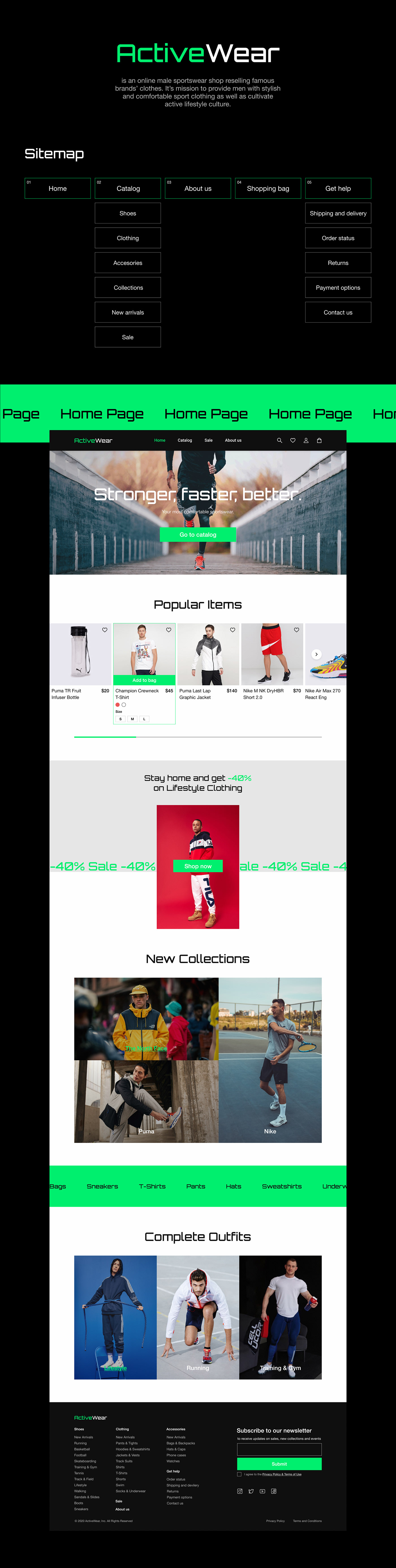 Brutalism Ecommerce interface design neon Online shop shop sneakers sport Sportswear ux