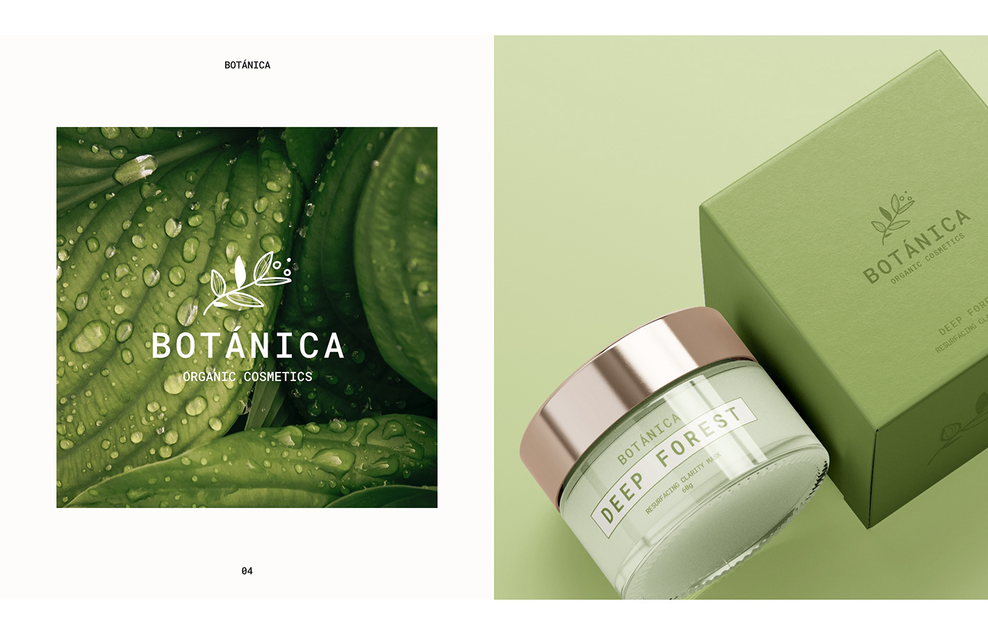 brand identity business cosmetics landing page mobile Nature Packaging UI/UX Web Design  Website