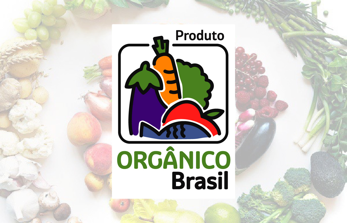 organic food branding  Logotipo marca