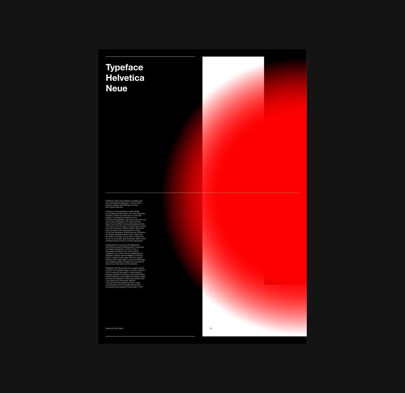 design typography   helvetica Typeface Helvetica Neue poster Poster series grid minimal posters Poster Design