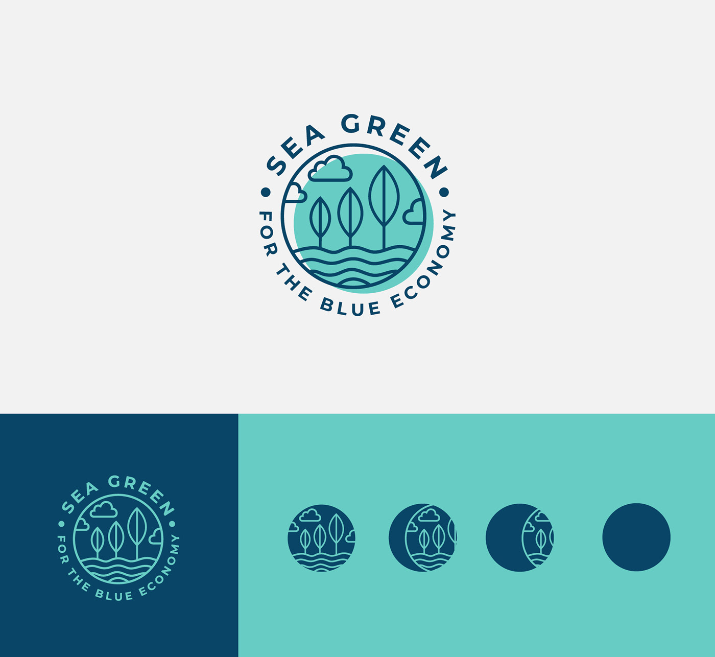 Davide Rino Rossi • Logo Design • Sea Green