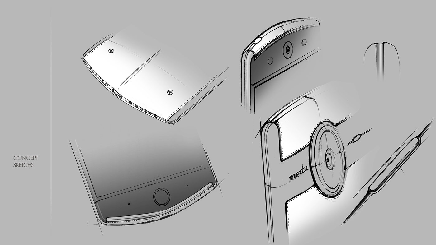 phone product design smartphone luxury personalization sketch photoshop