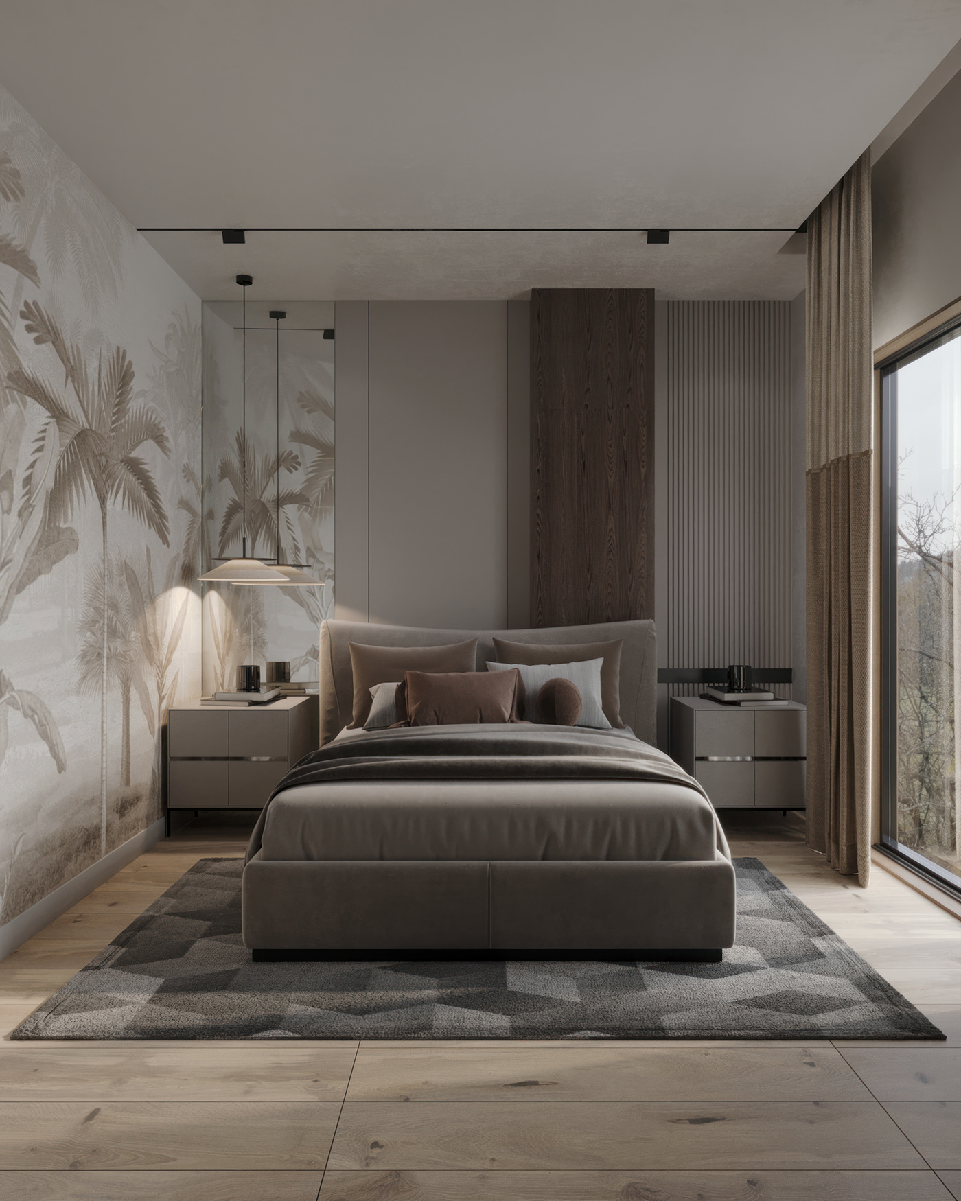 bedroom bedroom design Bedroom interior visualization interior design  modern corona archviz CGI bedroomdesign
