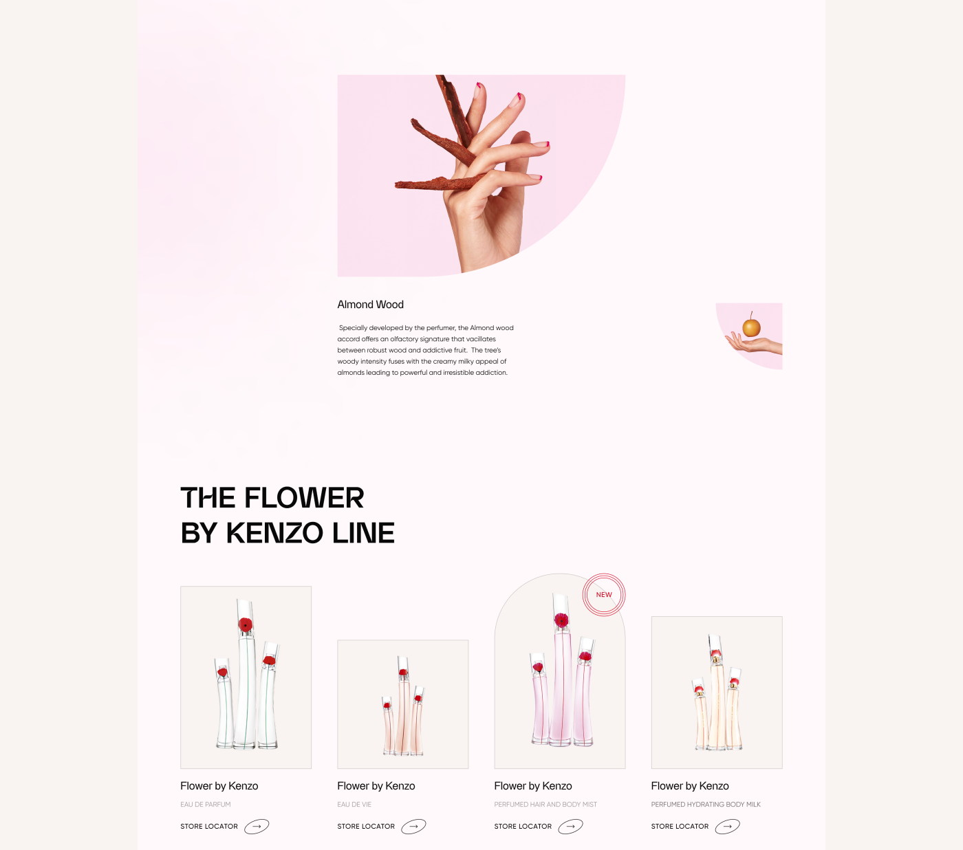 UI ux Web Design  concept e-commerce kenzo parfums promo redesign Fashion 
