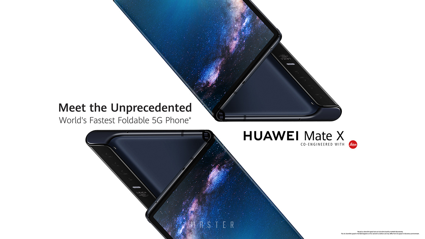 Advertising Campaign Commercial Film huawei huawei mate x key visual mate 30 product video promotion video Wallpaper design