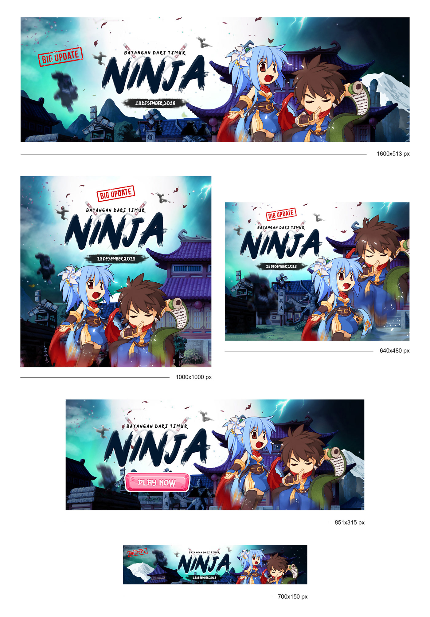 Web Design  game design  ninja ragnarok UI/UX graphic design  resize