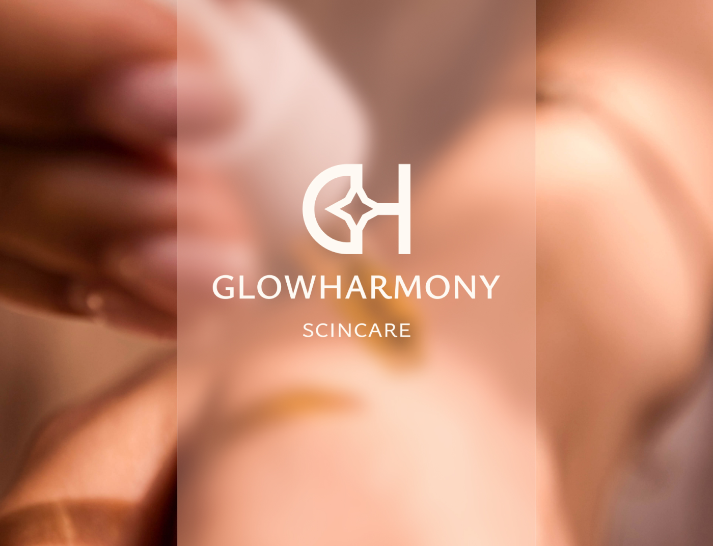 glow skincare branding cosmetic packaging brand identity design Brand identity designer Logotype glowing Harmony Skincare packaging Skincare Products