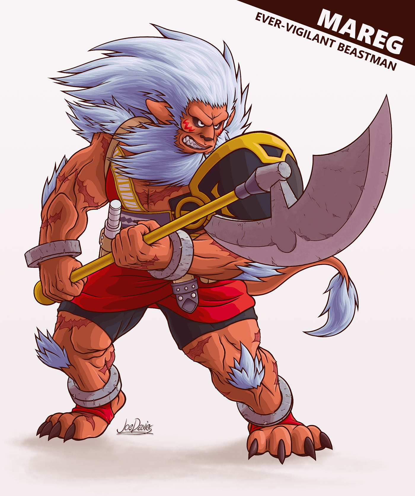 Grandia   grandia 2 beastman fantasy creature race lion 2D art 2d model Character