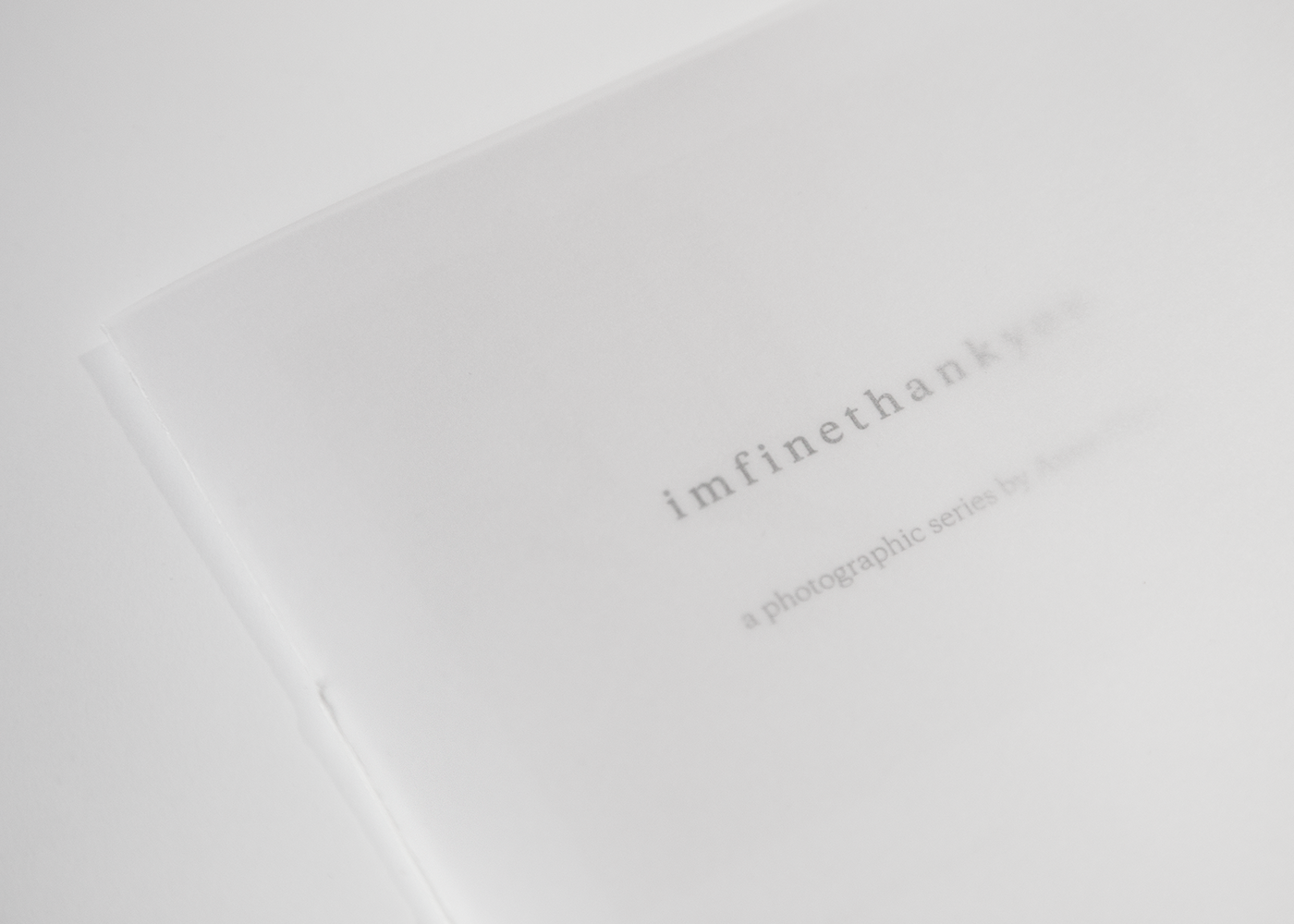 Photography  transparent graphic White Fade binding japonese book Minimalism volumes