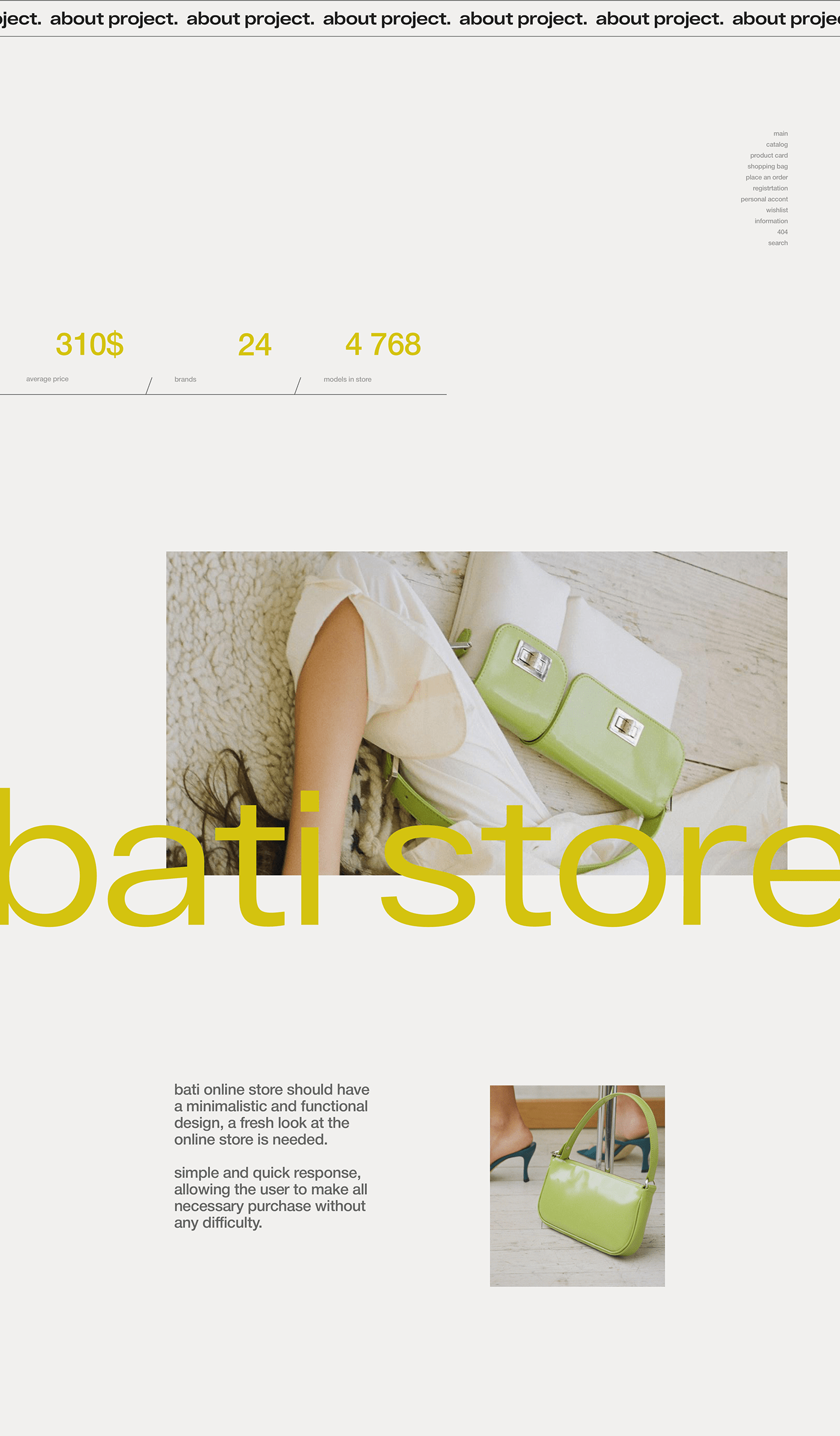 bags clean Ecommerce minimalistic shoes shop store