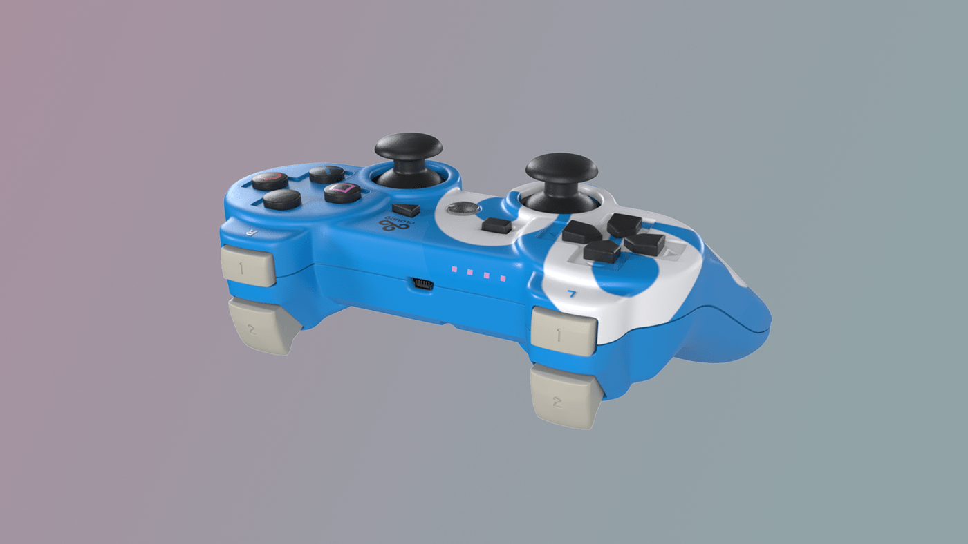 3D model controller game ps3