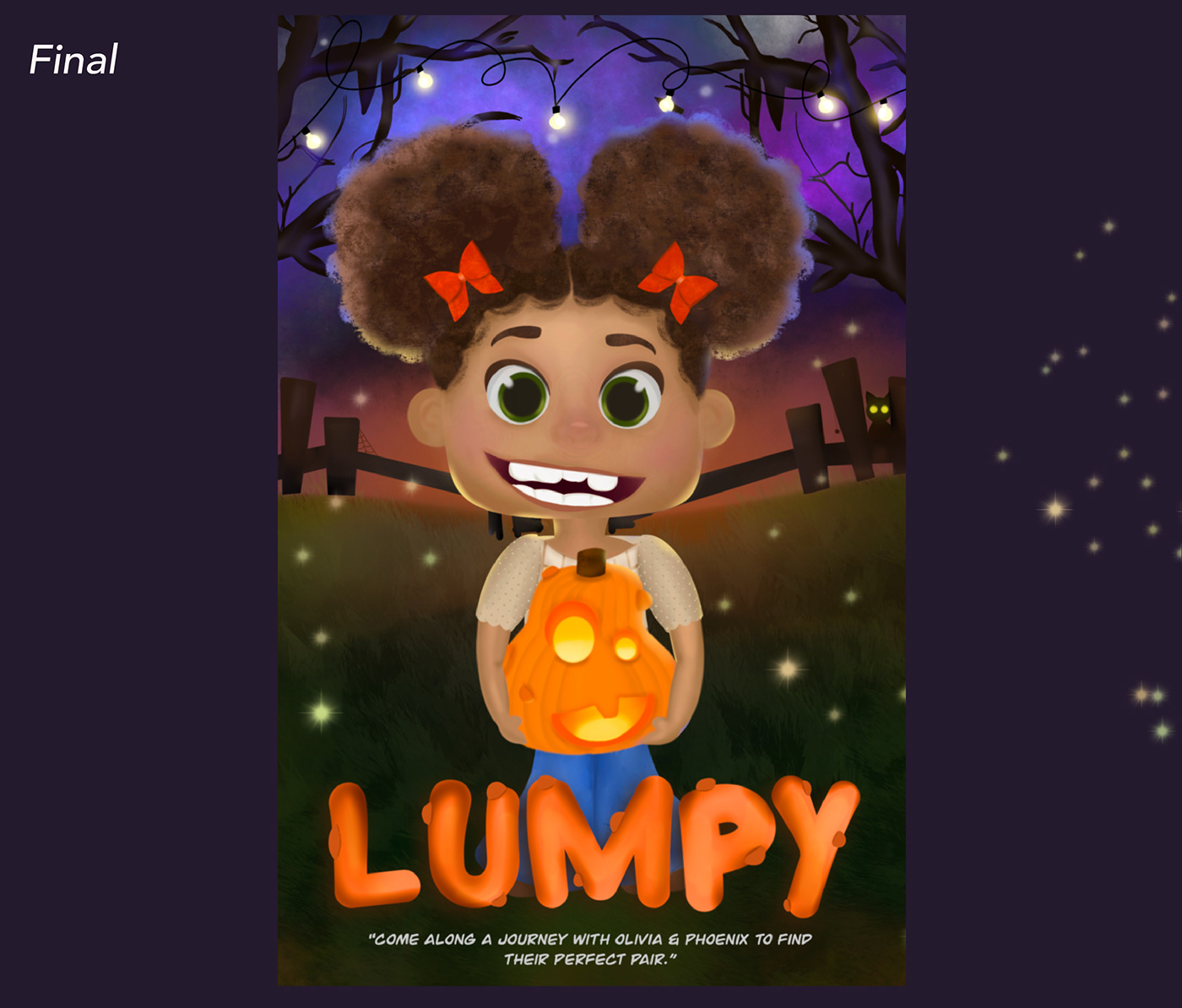 cartoon digital illustration Character design  pixar Procreate ILLUSTRATION  Illustrator children's illustration pumpkin carving adventure