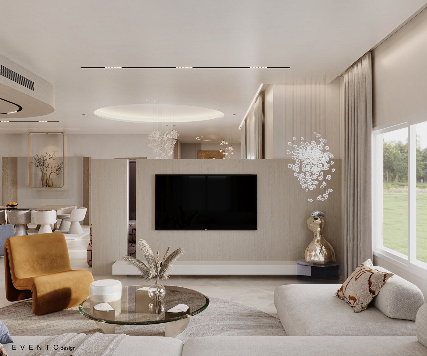 reception livingroom powder room Colourful  corona 3dmax home design