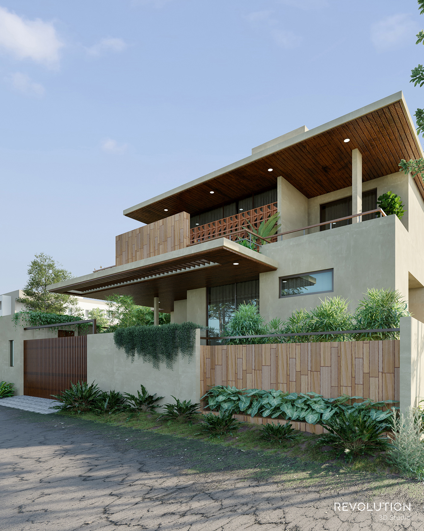 Outdoor Nature Landscape architecture visualization Render modern corona 3ds max exterior