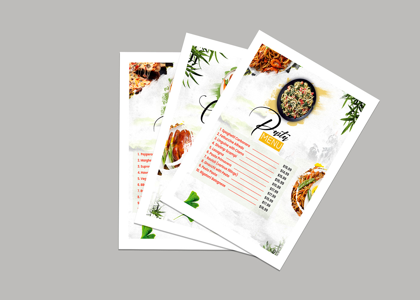 food menu restaurant flyer menu design restaurant Advertising  restaurant menu card food flyer legoonpixel