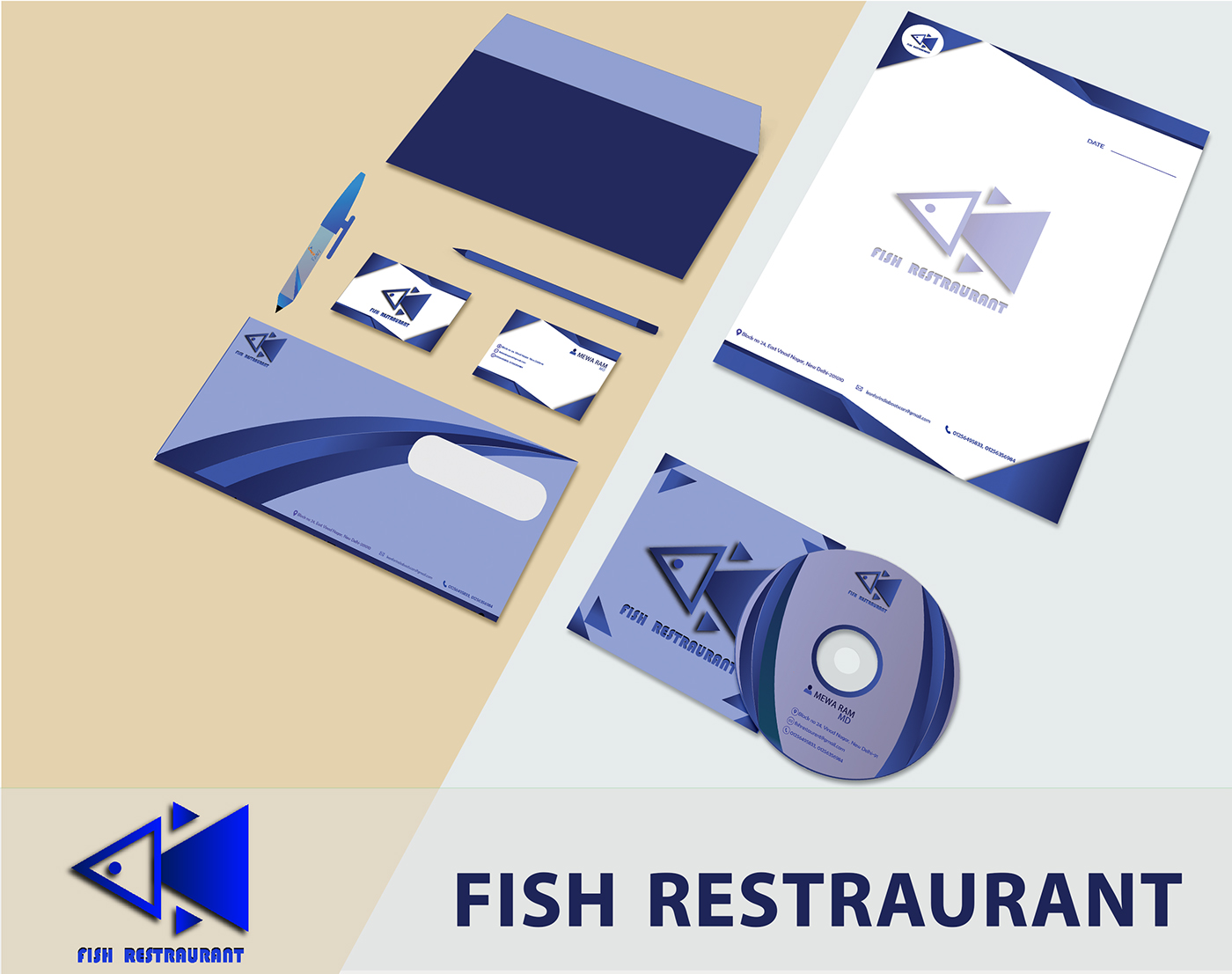 Mewa fish branding RESTRAUNAT BRANDING FISH MEWA