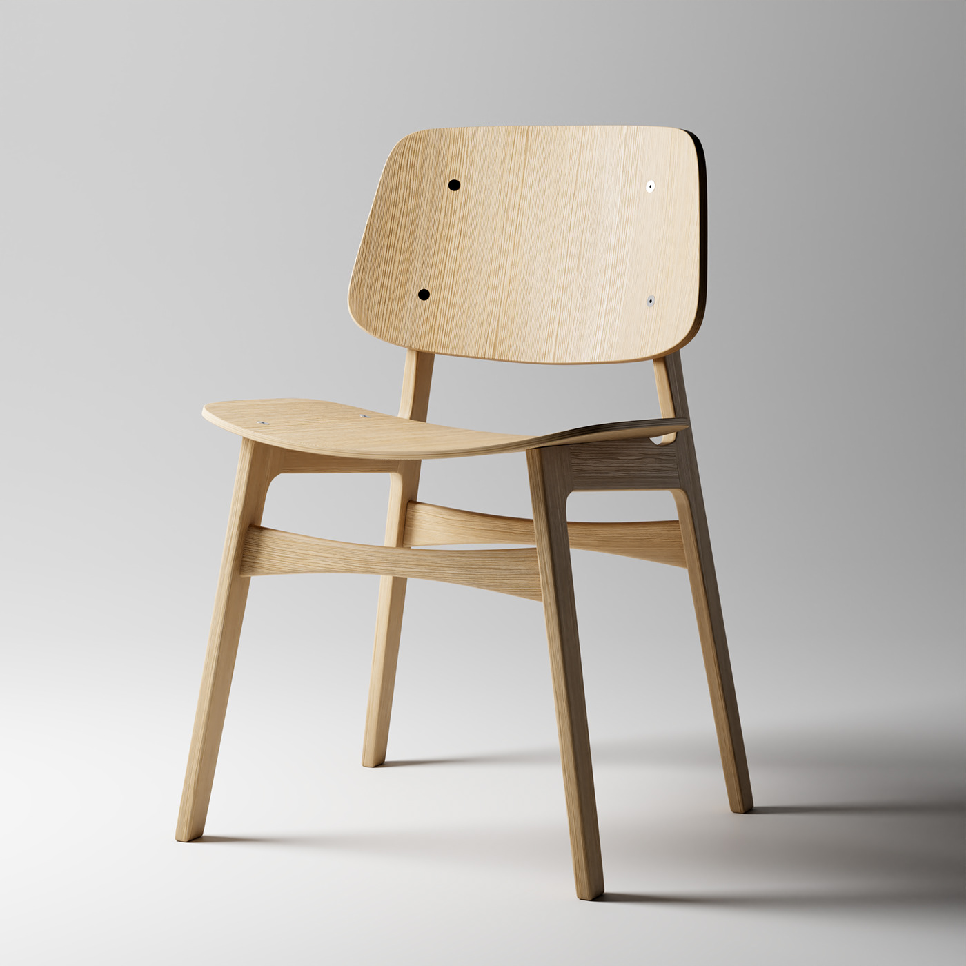 3D architecture CGI furniture interior design  modern Render Soborg visualization wood