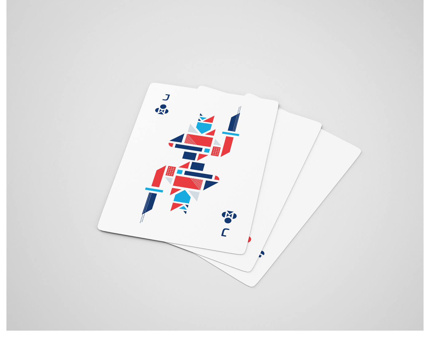 Poker cards geometric china shapes paper triangle circle square