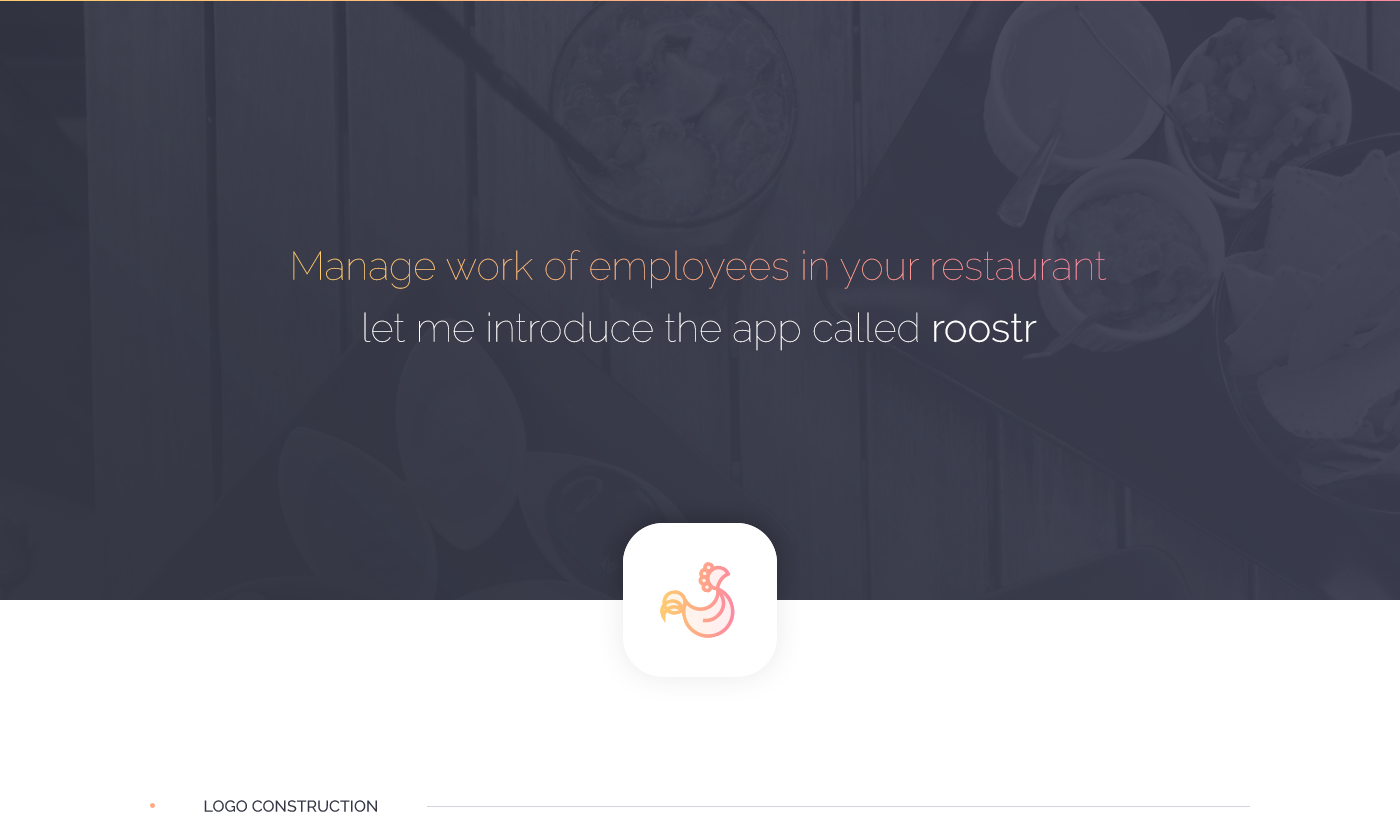 mobile app restaurant ios iphone design patrykkopec gradient shadow red orange yellow