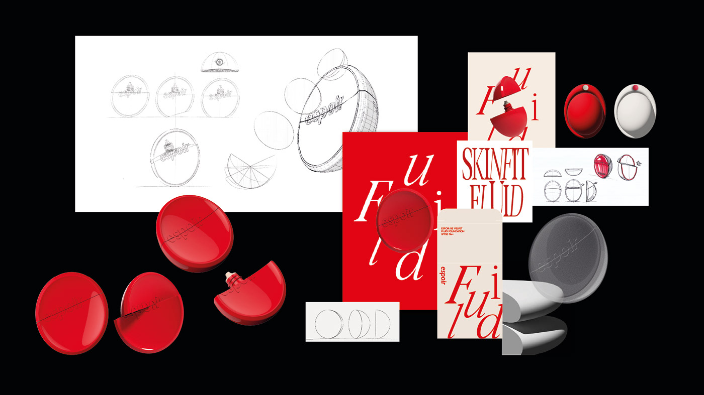 cosmetics foundation cosmetic design product design  motion graphic