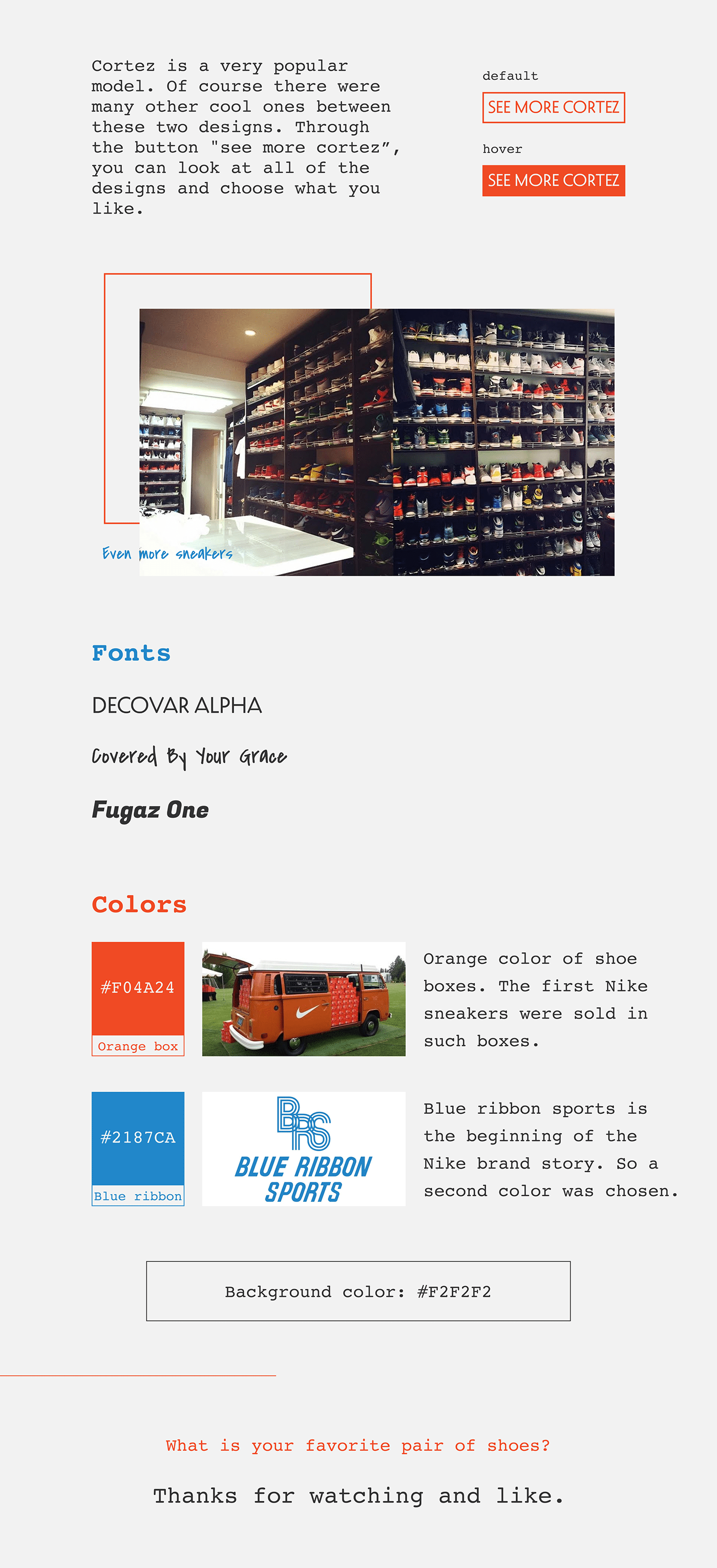 Fashion  homepage Nike shoes story Style UI Web Design 