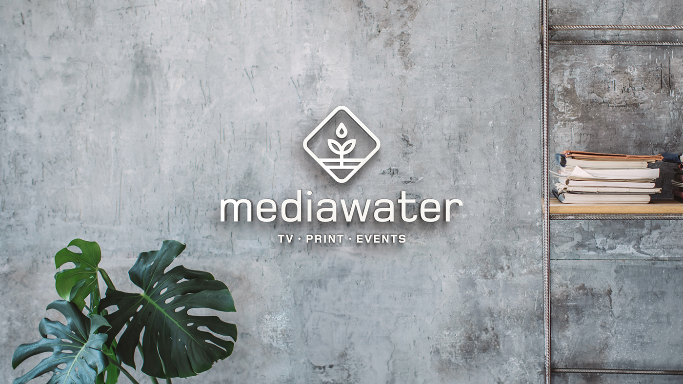 mediawater telling stories performances concerts books Events design branding  identity logo