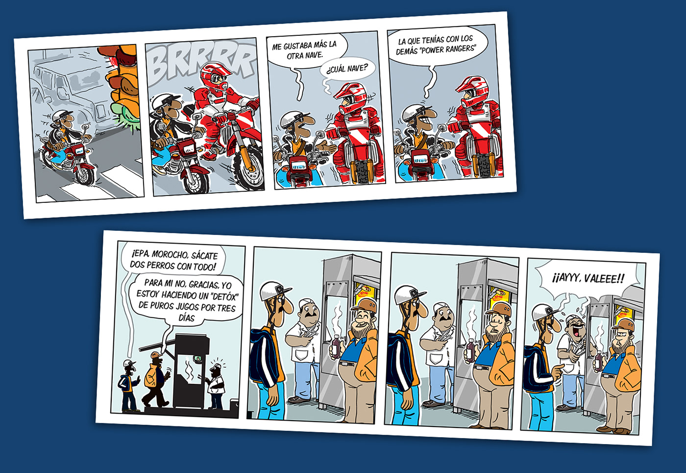 venezuela humor cartoon latinoamerica messenger comic strip motorizado