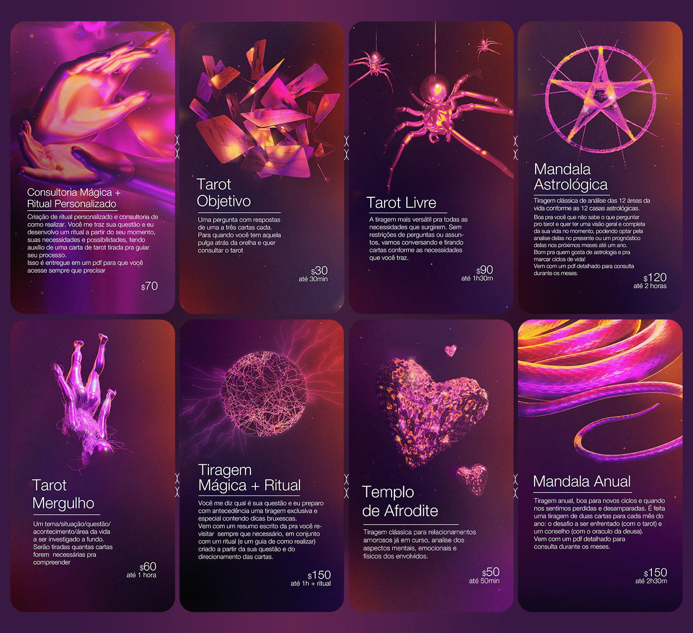 brand cards design gráfico identidade visual identity Stories tarot esoteric