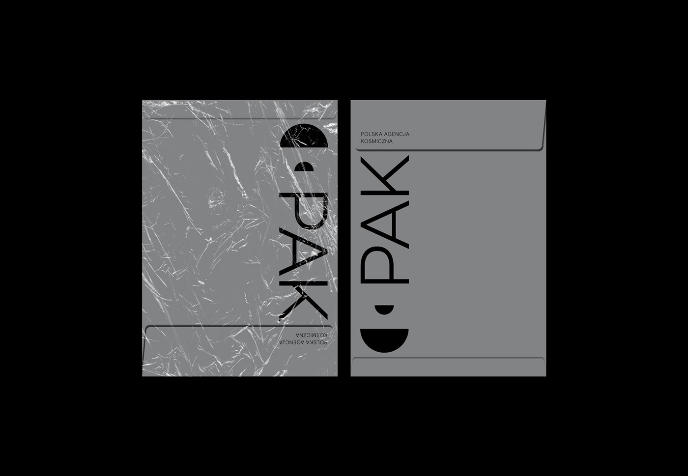 moon Space  black cosmos Polish Space Agency logo rebranding branding  identyfication Minimalism