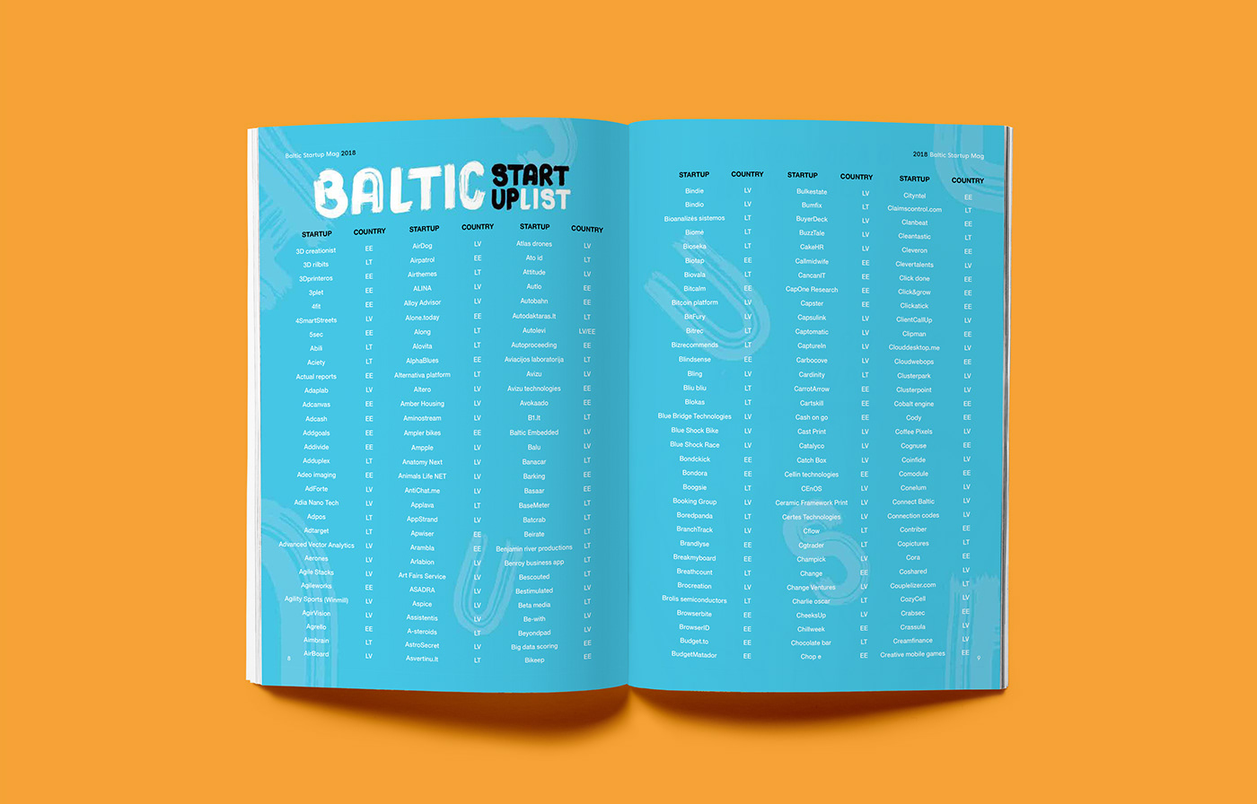 design Calligraphy   magazine lettering graphic design  Startup Baltic Layout