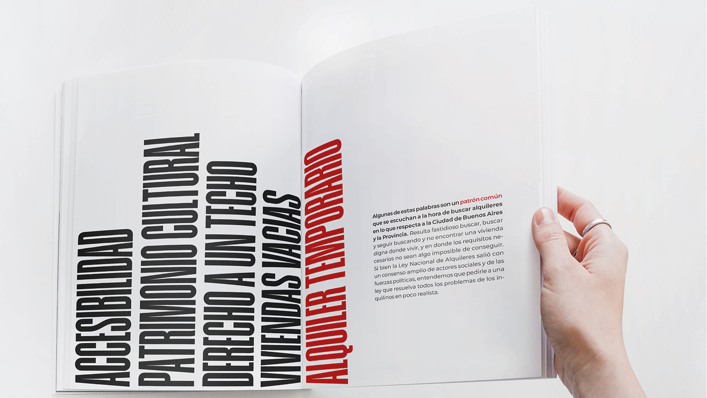 tipografia cosgaya editorial diseño grafico editorial typography   crisis habitacional fadu design