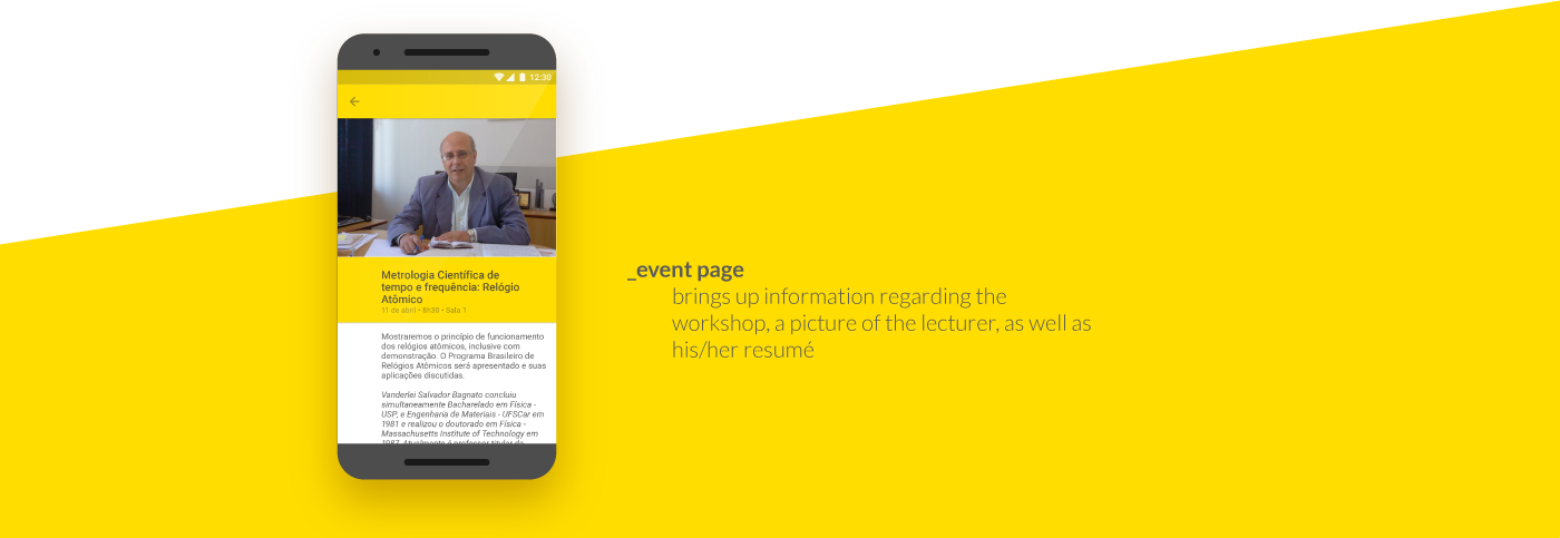 android app Event aplicativo Evento