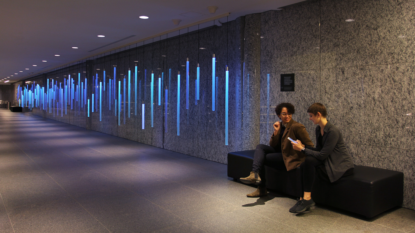Sosolimited colorspace installation sculpture interactive lighting leds