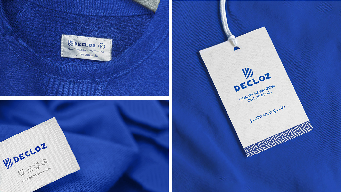 branding  decloz logo stationary visual identity Clothing branding