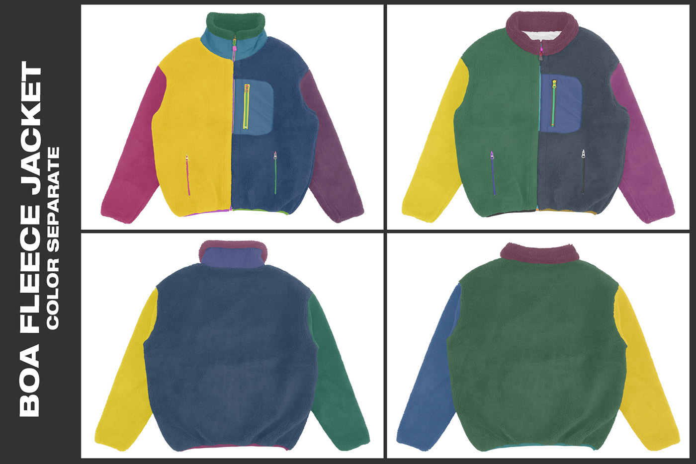 jacket Fashion  apparel Clothing product design  Mockup branding  realistic hoodie boa fleece jacket
