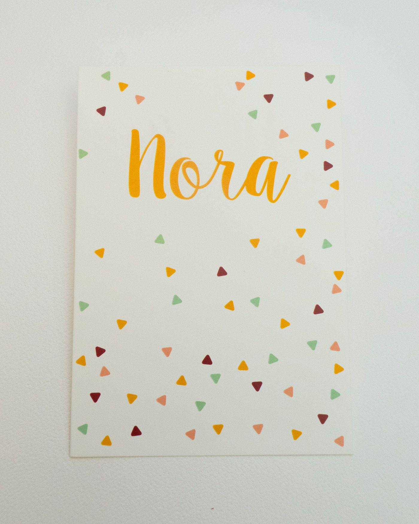 Kaart geboorte Nora graphic design  card