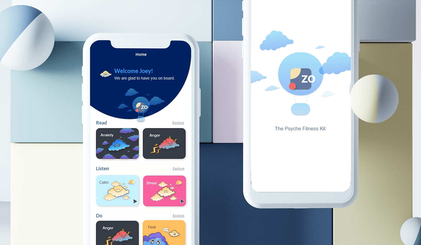 Mental Fitness mental health Character design  fitness Health Health App research therapists therapy uiux
