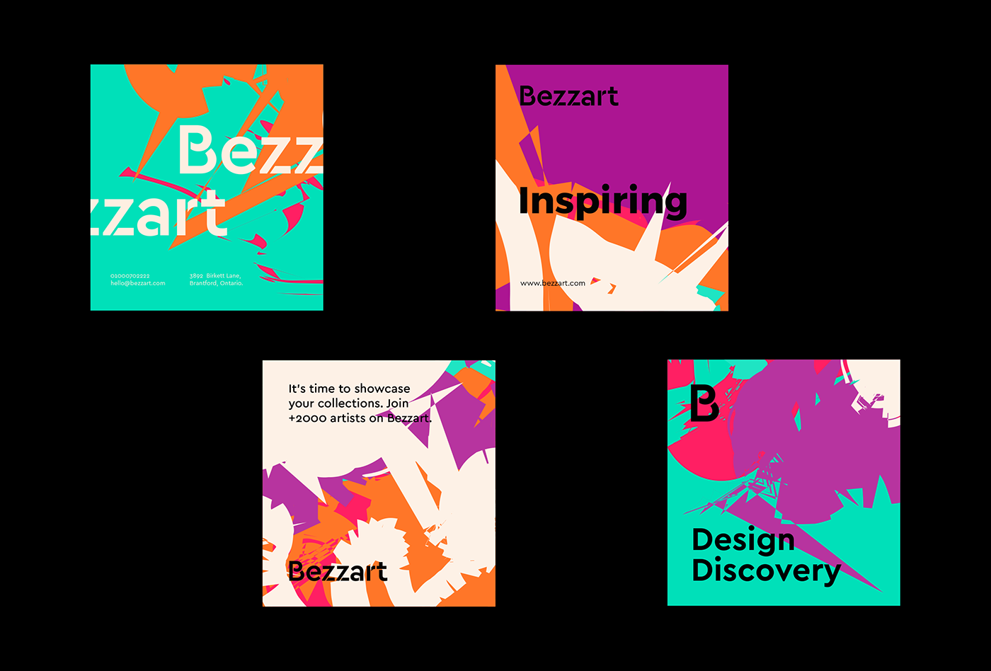 Agencies artists artworks Bezzart branding  creative design network Platform