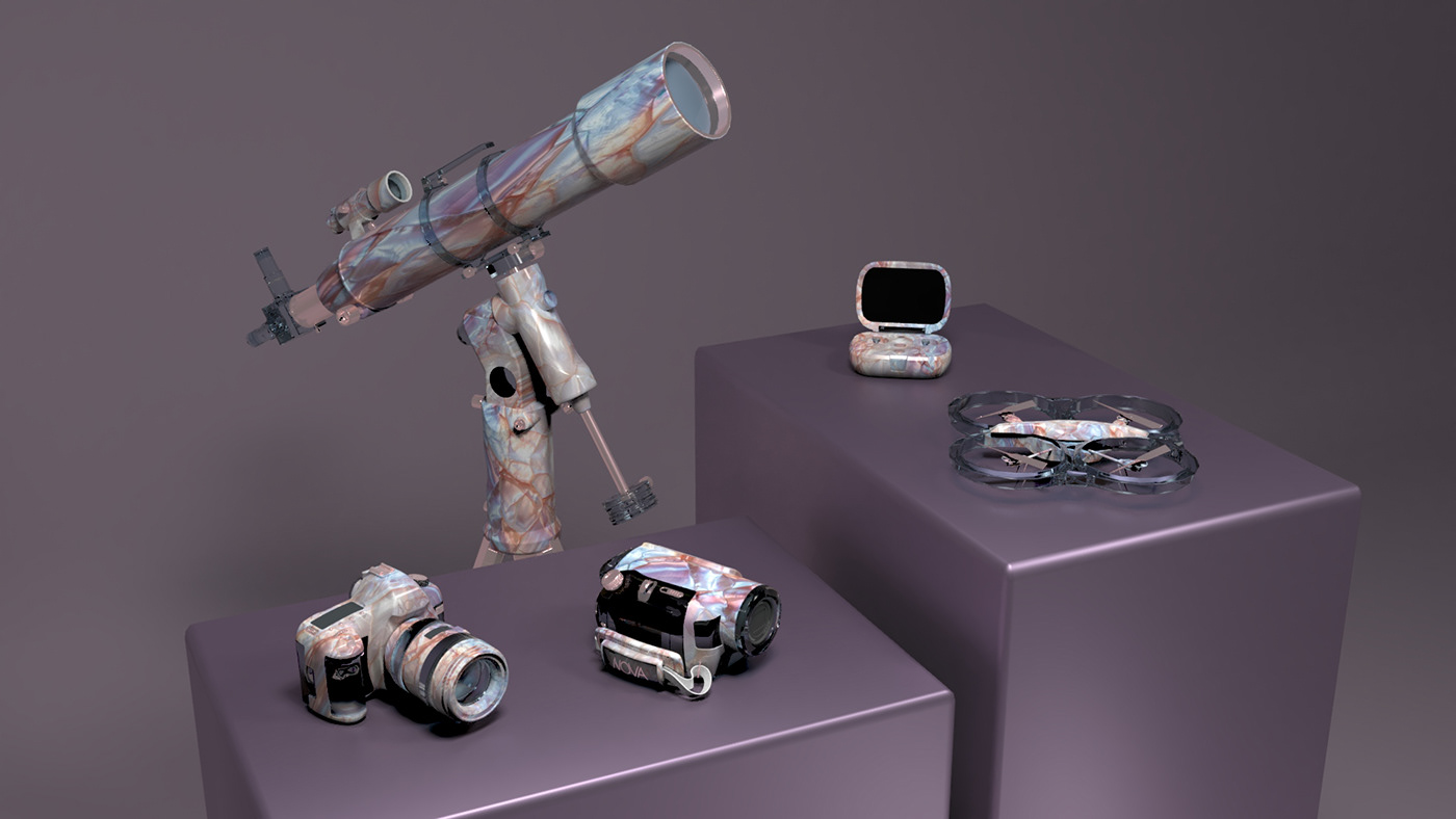 Render rendering 3D product design  planet Space 
