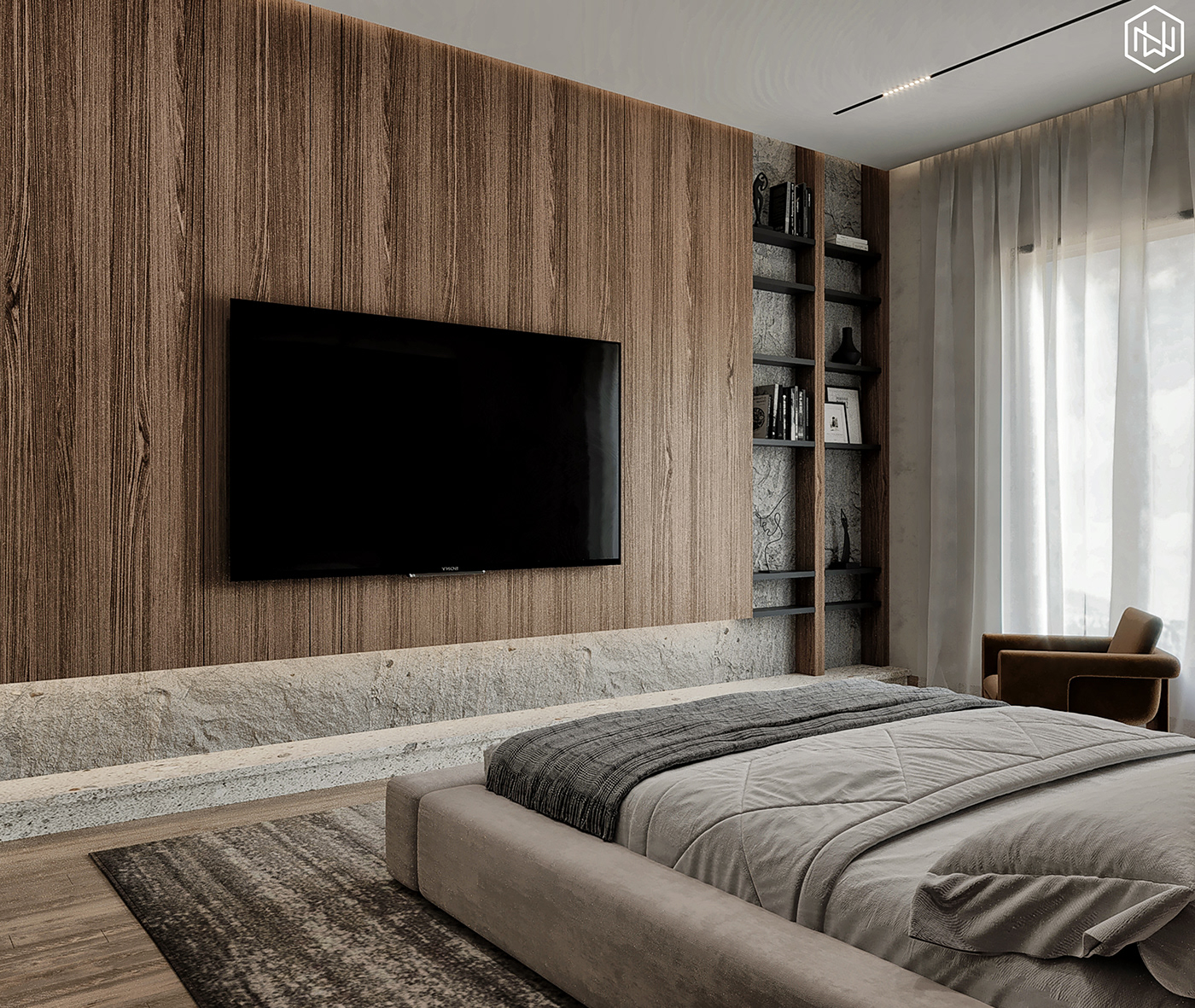 bedroom design bedroom interior design  visualization modern corona architecture 3D 3ds max Bedroom interior