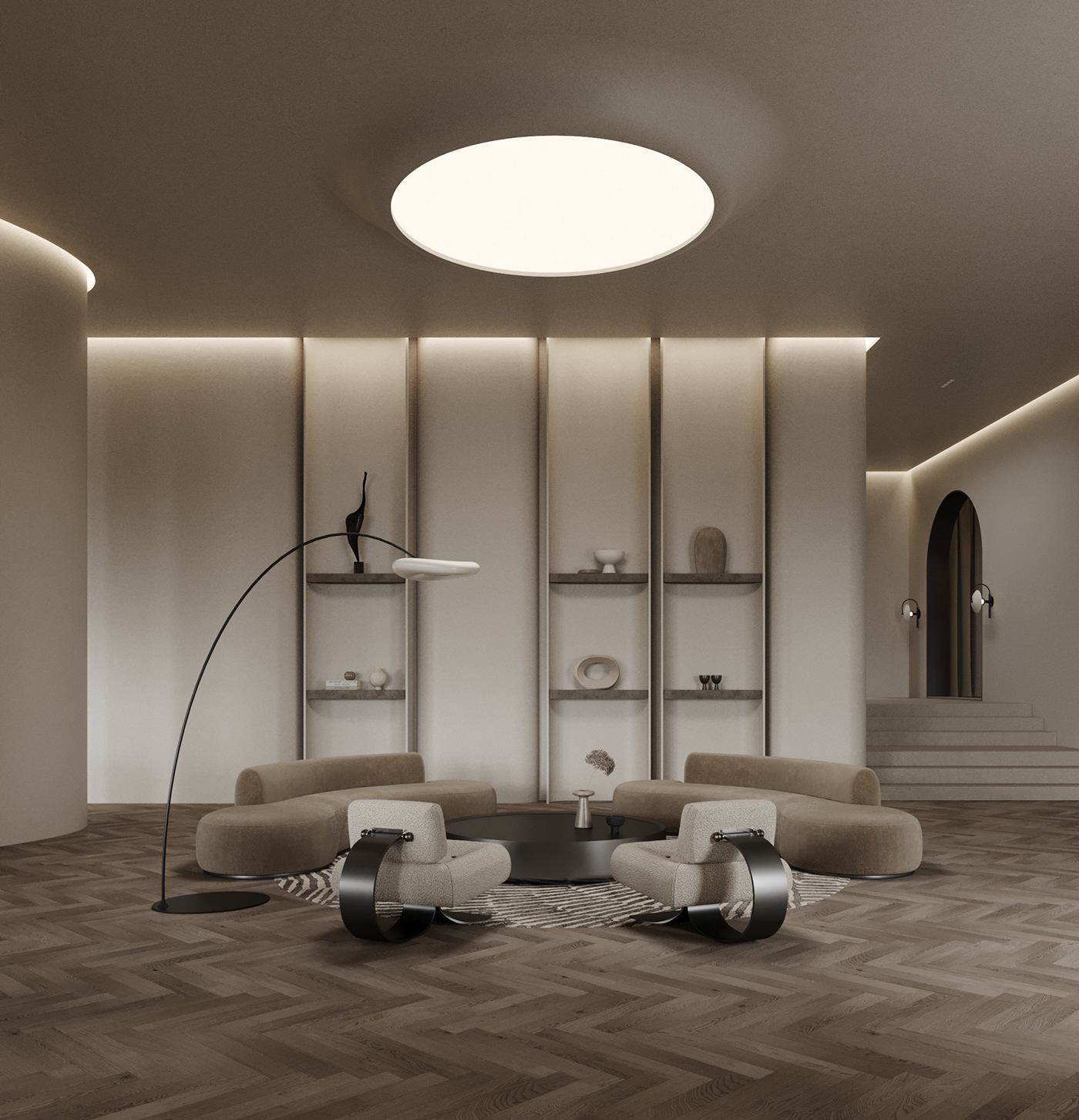 3D 3ds max design interior design  Minimalism Render visualization