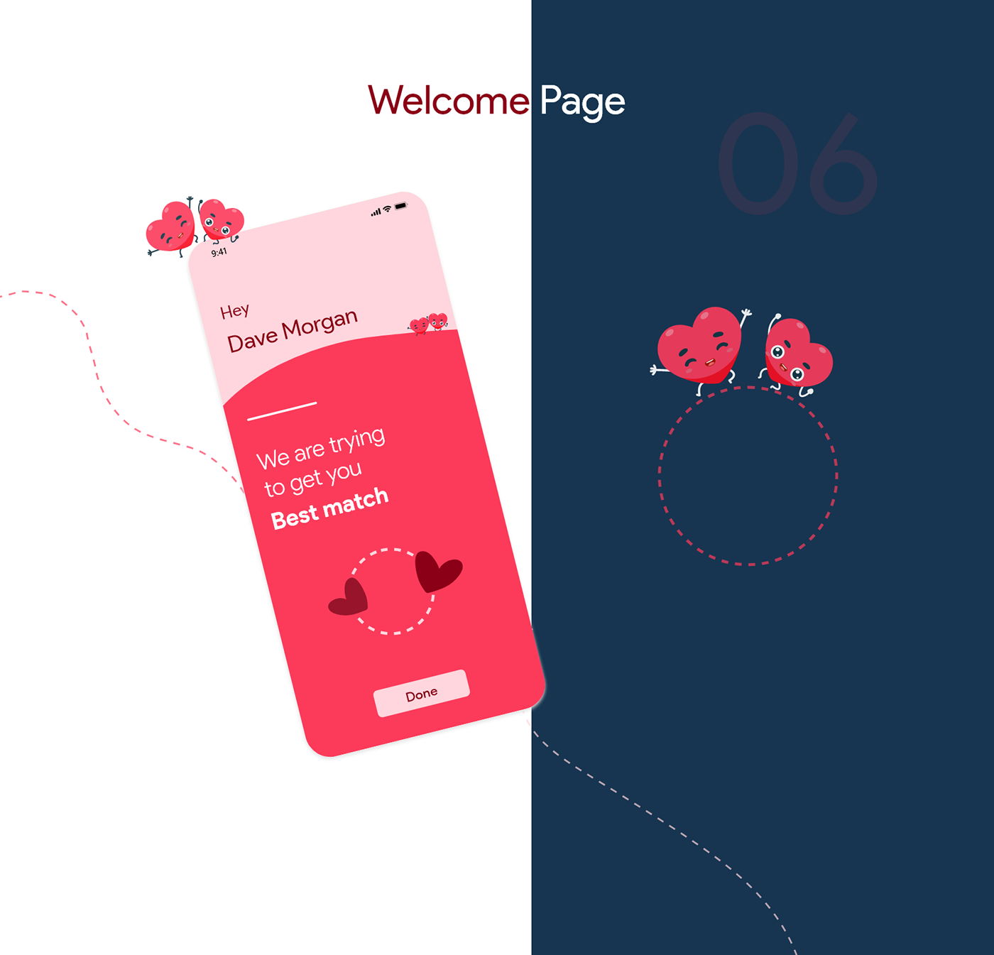 Adobe XD app design dating app Mobile app ui design UI/UX user interface