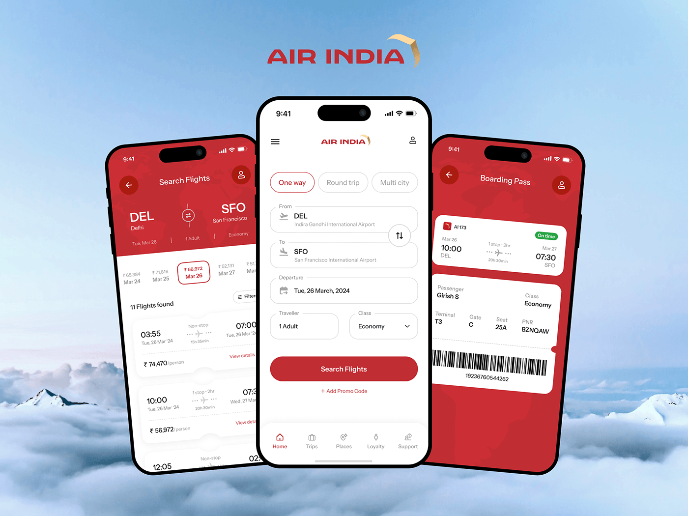 Flight app booking app flight booking app Air India ticket booking  airline Airlines Travel flight Flight Booking