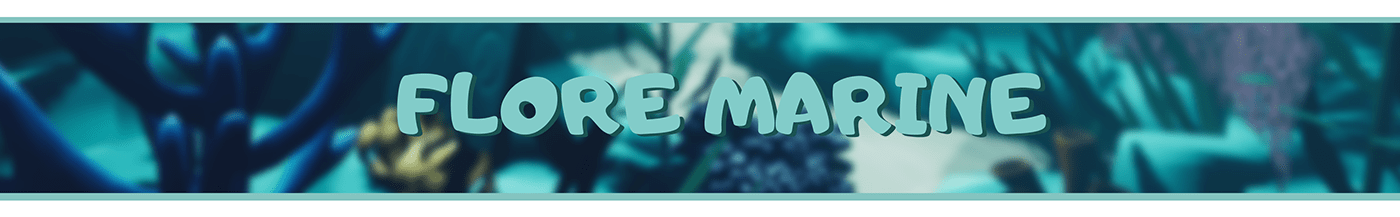 3D fond marin Marin Maya Unreal