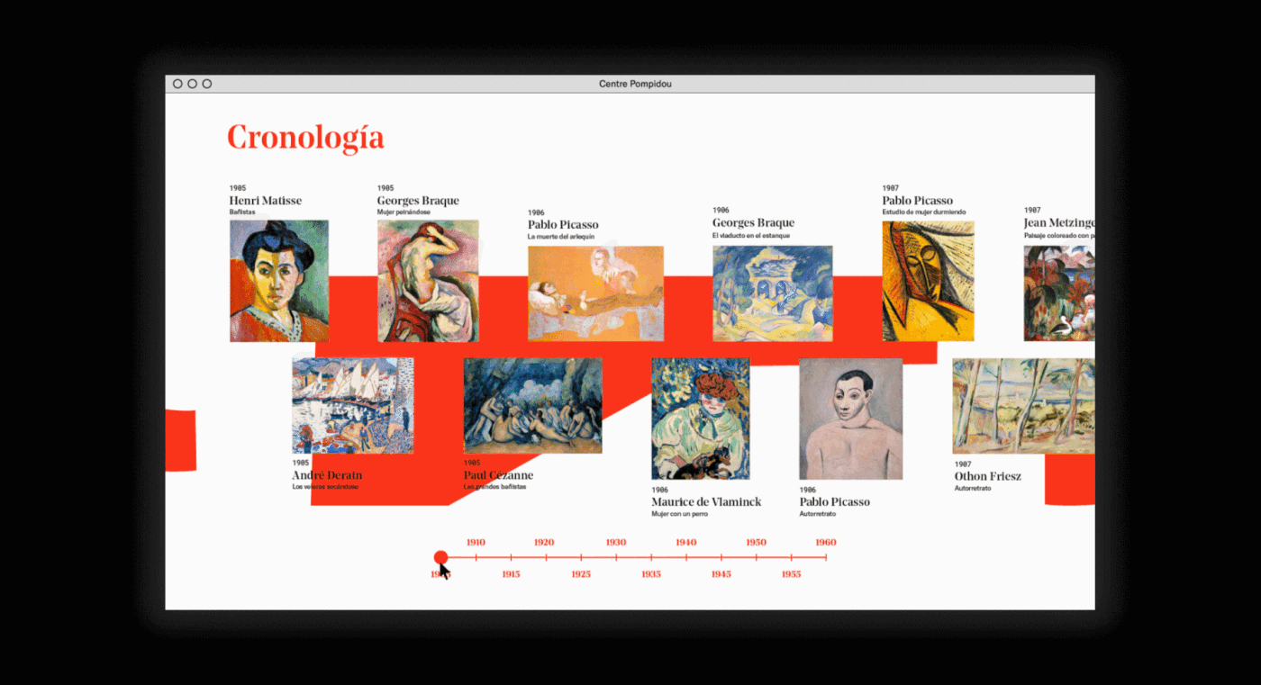 art color design museum pompidou shapes ux Website David Hockney graphic design 